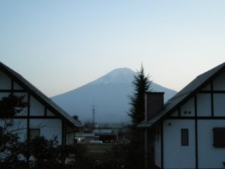 貸別荘と富士山